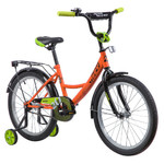 Велосипед NOVATRACK 20", VECTOR, оранжевый, защита А-тип, тормоз нож., крылья и багажник чёрн.