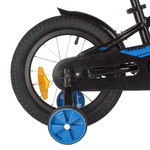 Велосипед NOVATRACK 14" DODGER алюм.,черный, тормоз нож, короткие крылья, полная защита цепи