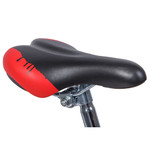 Велосипед NOVATRACK 18" URBAN красный, защита А-тип, тормоз нож., крылья и багажник хром.