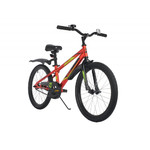 Велосипед NOVATRACK 20", JUSTER,  красный, тормоз ножной, защита  А-тип, пластиковые крылья