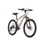Велосипед NOVATRACK 24" ACTION сталь 14'', серый, 18 скор.TZ500/TS-38/TZ500/SG-6S, D-brake