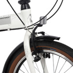 Велосипед NOVATRACK 20" VORTEX  белый, складной алюм. Shimano 6 speed, стальная вилка, вынос, алюм.р