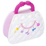 Набор детской декор., косметики Bondibon Eva Moda, BOX 32х35,3х8,5 см; косметичка-сумочка; помада -2шт.(3г) / лак для ногтей -3шт.(16,5мл) / румяна -3шт.(7,5г) /тени для век -4шт.(3,8г) / блеск для губ -4шт.(2,4г) / аппликатор -1шт. / кисть -2шт.,арт.J-10