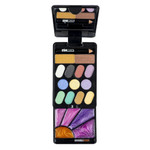 Набор детской декор. косметики Bondibon Eva Moda, BOX 21,2х14х2,6 см; тени для век-13шт.(9,2г), блеск для губ-5шт.(5,8г), румяна-6шт.(9,6г),косметический карандаш-1шт.(0,5г), аппликатор-4шт., зеркало-1шт.,арт.8161.