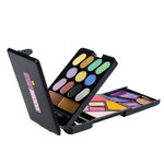 Набор детской декор. косметики Bondibon Eva Moda, BOX 21,2х14х2,6 см; тени для век-13шт.(9,2г), блеск для губ-5шт.(5,8г), румяна-6шт.(9,6г),косметический карандаш-1шт.(0,5г), аппликатор-4шт., зеркало-1шт.,арт.8161.