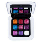 Набор детской декор. косметики Bondibon Eva Moda, BOX 14х14х4,5 см; тени для век-4шт.(3,84г), блеск для губ-9шт.(6,48г), румяна-2шт.(1,92г), тушь-1шт.(1,6г), косметический карандаш-1шт.(0,56г), аппликатор-2шт., зеркало-2шт.,арт.8295-2.