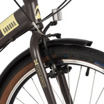 Велосипед NOVATRACK 24" складной, AURORA, коричневый, Shimano 6 speed, TY21/TS38