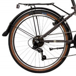 Велосипед NOVATRACK 24" складной, AURORA, коричневый, Shimano 6 speed, TY21/TS38