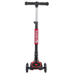 Самокат-кикборд Novatrack RainBow, подростковый, складной, широкие свет.колеса PU 120*90,ватер стике