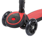 Самокат-кикборд Novatrack RainBow, подростковый, складной, широкие свет.колеса PU 120*90,ватер стике