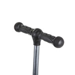 Самокат-кикборд Novatrack RainBow, подростковый, складной, широкие свет.колеса PU 120*90,ватер стике