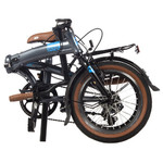 Велосипед NOVATRACK 16" TOWN  серый, складной алюм. Shimano 7 speed, стальная вилка, вынос, алюм.рул