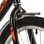 Велосипед NOVATRACK 20" URBAN чёрный, защита А-тип, тормоз нож, крылья и багажник хром
