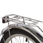 Велосипед NOVATRACK 20" URBAN чёрный, защита А-тип, тормоз нож, крылья и багажник хром