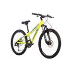 Велосипед NOVATRACK 24" EXTREME, алюм.рама 11", салатовый, 8-скор,RD360/EF505/TZ500, дисковый гидрав