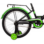 Велосипед NOVATRACK 20" FOREST черный, сталь, тормоз нож, крылья, багажник, защ.цепи