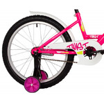 Велосипед NOVATRACK 20" TWIST розовый, тормоз нож, крылья корот, защита цепи, корзина