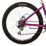Велосипед NOVATRACK 24" JENNY сталь 12'', пурпурный, 6 скор. TZ500/TS-38/TZ500/SG-6S, диск.торм STG