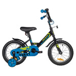 Велосипед NOVATRACK 14" TWIST черный, тормоз нож, крылья корот, полная защ.цепи