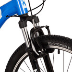 Велосипед NOVATRACK 24" EXTREME алюм. рама 11", синий-белый, 7 скор., TY300/EF41/TZ500-7, V-brake