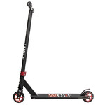 Самокат Novatrack Wolf 30, 100 мм, черный с красным