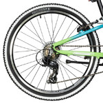 Велосипед NOVATRACK 24" KATRINA, алюм.рама 10" салатовый-голубой, 7 скор, TY300/EF41/TZ500, V-Brake