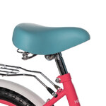 Велосипед NOVATRACK 14" MAPLE, неон розовый, полная защита цепи, тормоз нож.,крылья, багажник, перед