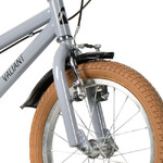 Велосипед NOVATRACK 14" VALIANT, сталь, серый, полная защита цепи, ручной передний и задний тормоз,