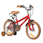 Велосипед NOVATRACK 14" VALIANT, сталь,красный, полная защита цепи, ручной передний и задний тормоз,