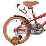 Велосипед NOVATRACK 14" VALIANT, сталь,красный, полная защита цепи, ручной передний и задний тормоз,