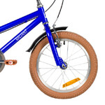 Велосипед NOVATRACK 14" VALIANT, сталь, тёмно-синий, полная защита цепи, ручной передний и задний то
