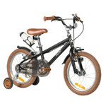 Велосипед NOVATRACK 14" VALIANT, сталь, чёрный, полная защита цепи, ручной передний и задний тормоз,