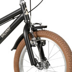 Велосипед NOVATRACK 14" VALIANT, сталь, чёрный, полная защита цепи, ручной передний и задний тормоз,