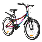 Велосипед NOVATRACK 20" KATRINA алюм., фиолет.металлик, тормоз V-brake, короткие крылья