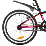 Велосипед NOVATRACK 20" KATRINA алюм., фиолет.металлик, тормоз V-brake, короткие крылья