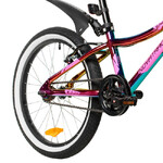 Велосипед NOVATRACK 20" KATRINA алюм., фиолет.металлик, тормоз V-brake, короткие крылья