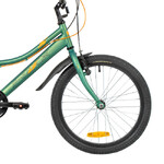 Велосипед FOXX 20" DIFFER зелёный,  стальная рама, 6 скор., Microshift MS21/Microshift TS38, тормоз