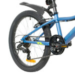 Велосипед FOXX 20" DIFFER синий,  стальная рама, 6 скор., Microshift MS21/Microshift TS38, тормоз V-