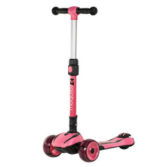 Самокат Novatrack RainBow Pro, колеса 120х80 мм, розовый