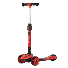 Самокат Novatrack RainBow Pro, колеса 120х80 мм, красный