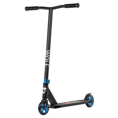 Самокат Novatrack Wolf 40, 110 мм, черный с синим
