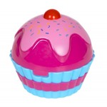 Набор детской декор. косметики Bondibon Eva Moda, CRD 25,5*19*7,5 см; косметичка-пирожное с зеркальцем, тени для век 11 оттенков (6,5г), блеск для губ 6 оттенков (3,6г), аппликатор 2 шт., арт.10390B.