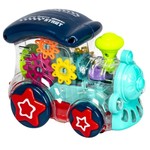 Игр.разв.пласт. "ПАРОВОЗИК" BABY YOU BONDIBON, подсветка, звук, движение, прозр.корпус с шестер.